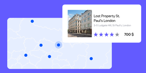 Дүние жүзінде 2,5 миллионнан астам тұрғын үй. Корпоративтік клиенттерге арналған ең кең қонақүй деректер базаларының бірі, үнемі жаңартылып отырады.